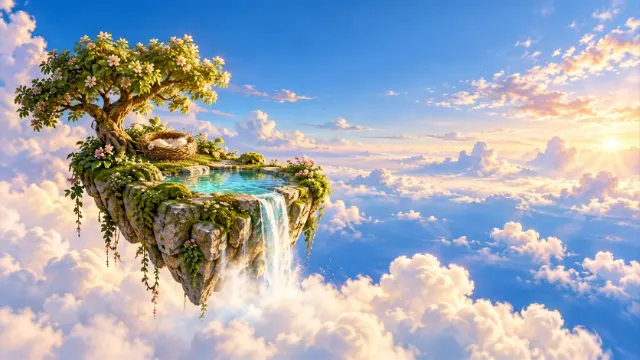 A future to find: one small island floating high above the clouds