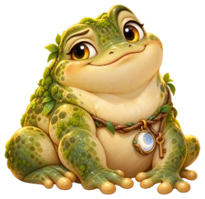 Moss, an old toad
