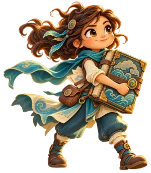 Wren, carrying the storm book